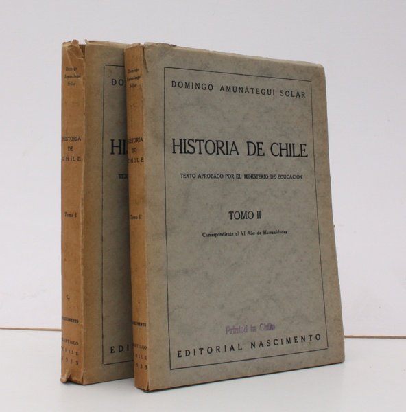 Historia de Chile. Texto Aprobado por el Ministerio de Educacion …