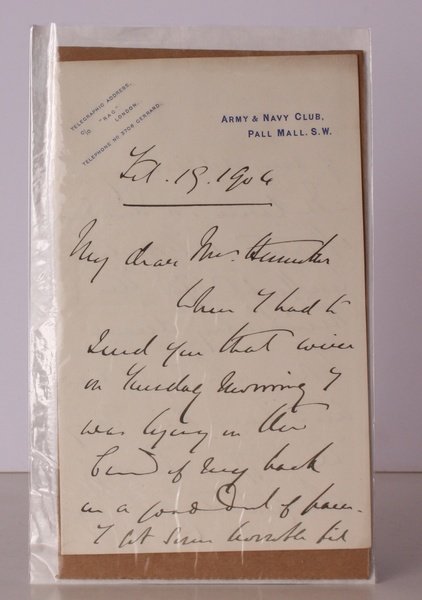 A.L.s from Sir John French to Florence Henniker. A.L.s FROM …