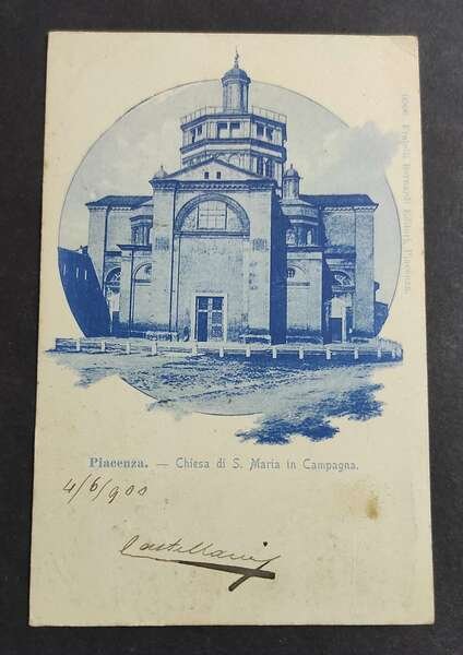 Cartolina Piacenza - Chiesa di S. Maria in Campagna