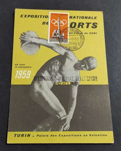 Cartolina Torino - Esposizione Internazionale dello Sport 1959