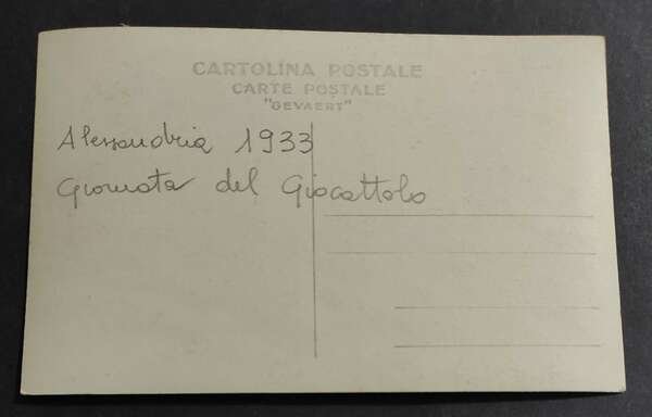 Cartolina Alessandria - Giornata del Giocattolo 1933