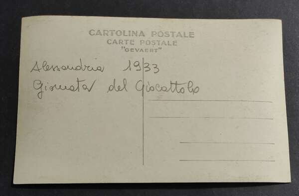 Cartolina Fotografica Alessandria - Giornata del Giocattolo 1933 -