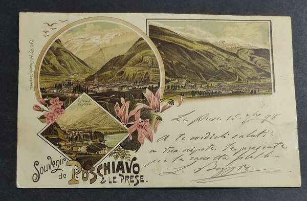 Cartolina Souvenir da Poschiavo & Le Prese (Svizzera)