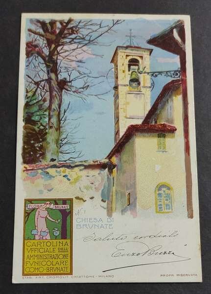 Cartolina Brunate - Chiesa