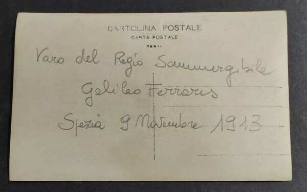 Cartolina Varo Sommergibile Galileo Ferraris 1913 - Spezia 3