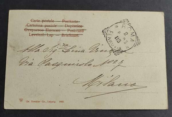 Cartolina Ricordo della Visita dell'Imperatore Guglielmo II a Roma | Immagine Gallery 1