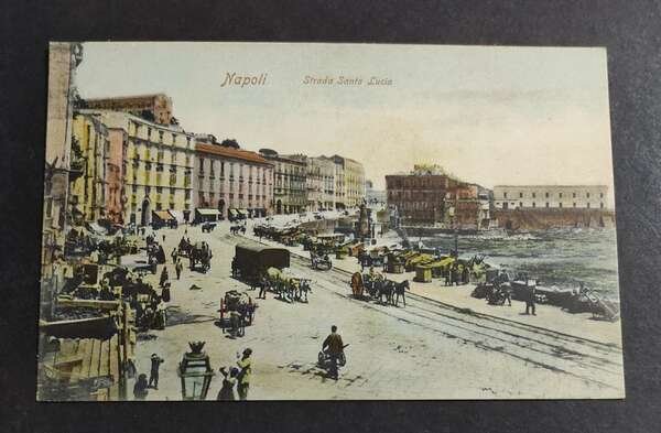 Cartolina Napoli - Strada Santa Lucia
