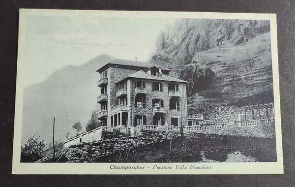 Cartolina Champorcher - Pensione Villa Franchini
