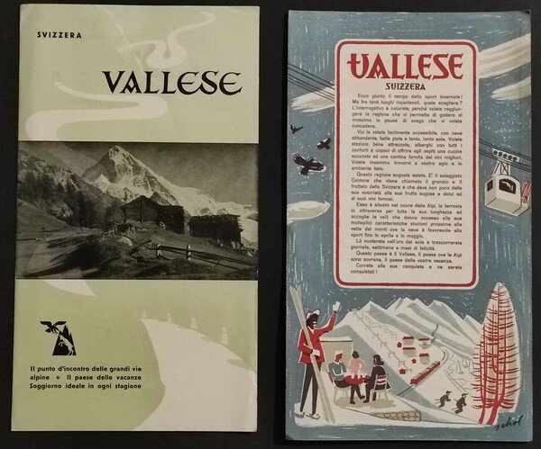 Depliant Svizzera Vallese con Pianta | Immagine principale