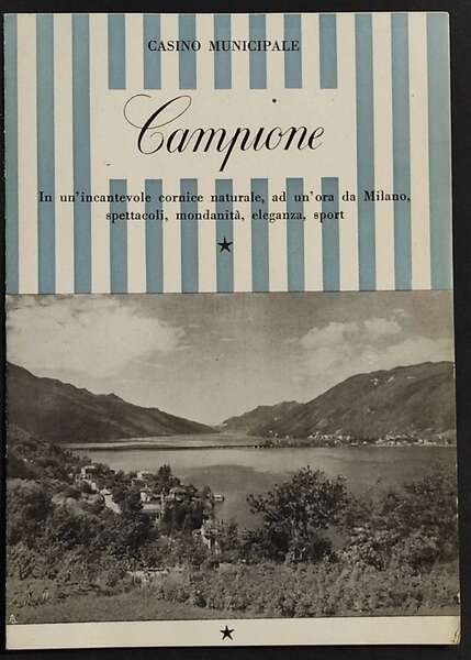 Depliant Casinò Municipale Campione | Immagine principale