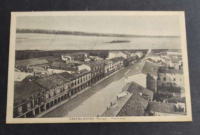 Cartolina Castelmassa (Rovigo) - Panorama