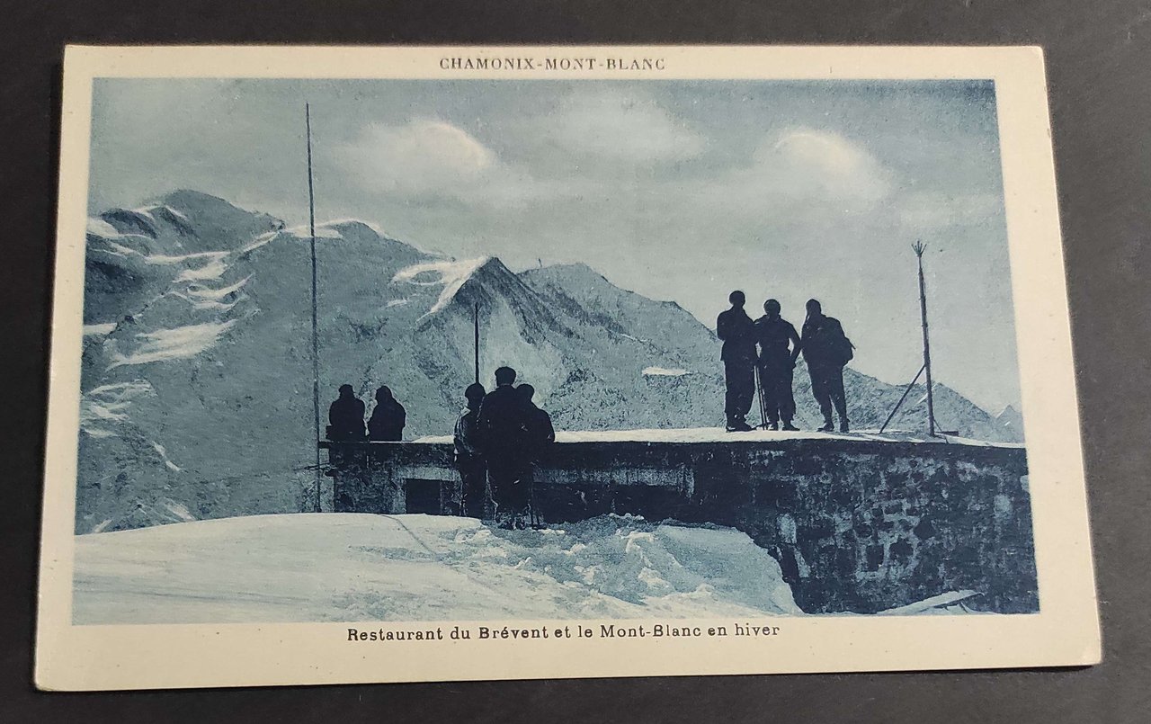 Cartolina Chamonix-Mont-Blanc - Restaurant du Brévent et le Mont-Blanc en … | Immagine principale