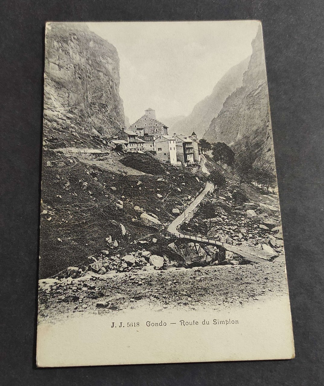 Cartolina Gondo - Route du Simplon | Immagine principale