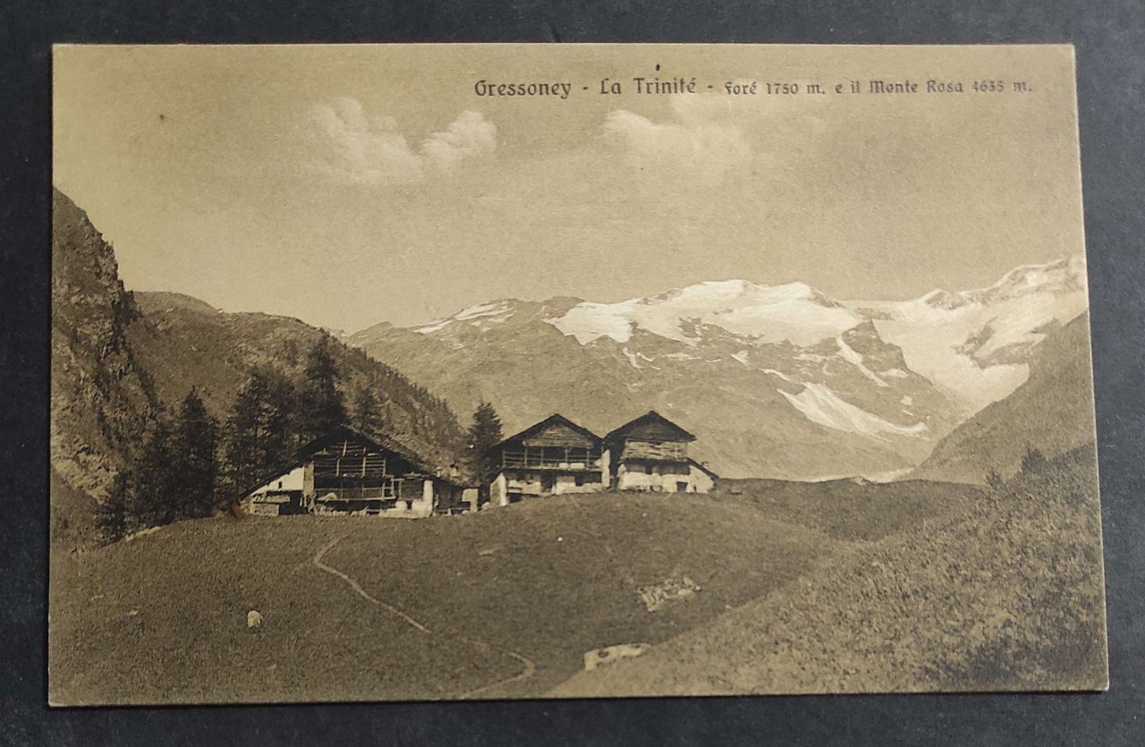 Cartolina Gressoney La Trinité - Foré e il Monte Rosa | Immagine principale
