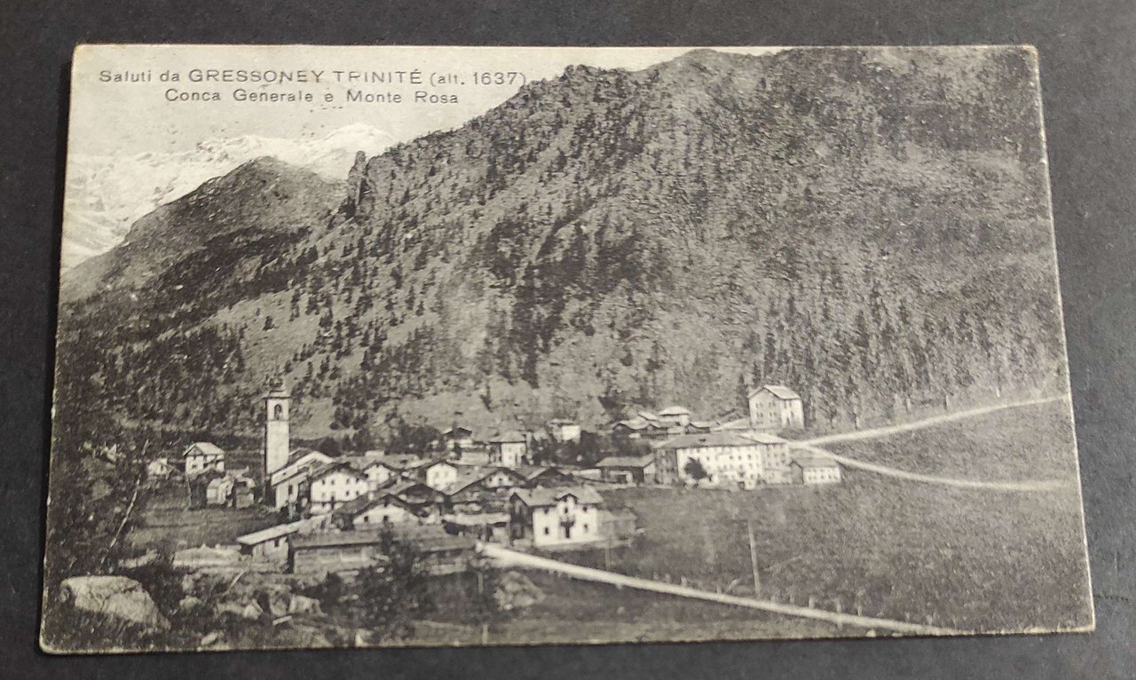 Cartolina Gressoney Trinité - Conca Generale e Monte Rosa | Immagine principale