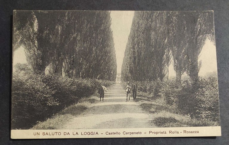 Cartolina La Loggia - Castello Carpeneto - Proprietà Rolla - …