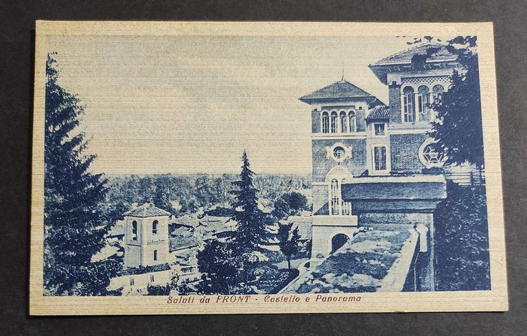 Cartolina Saluti da Front - Castello e Panorama