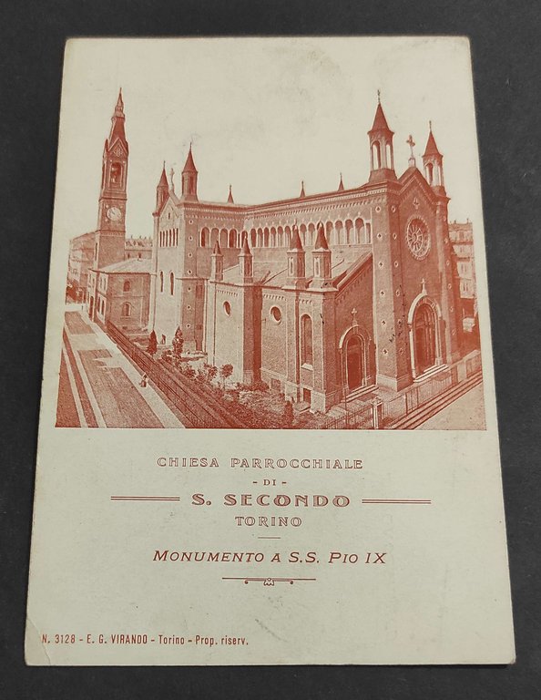 Cartolina Torino - Chiesa Parrocchiale di S. Secondo