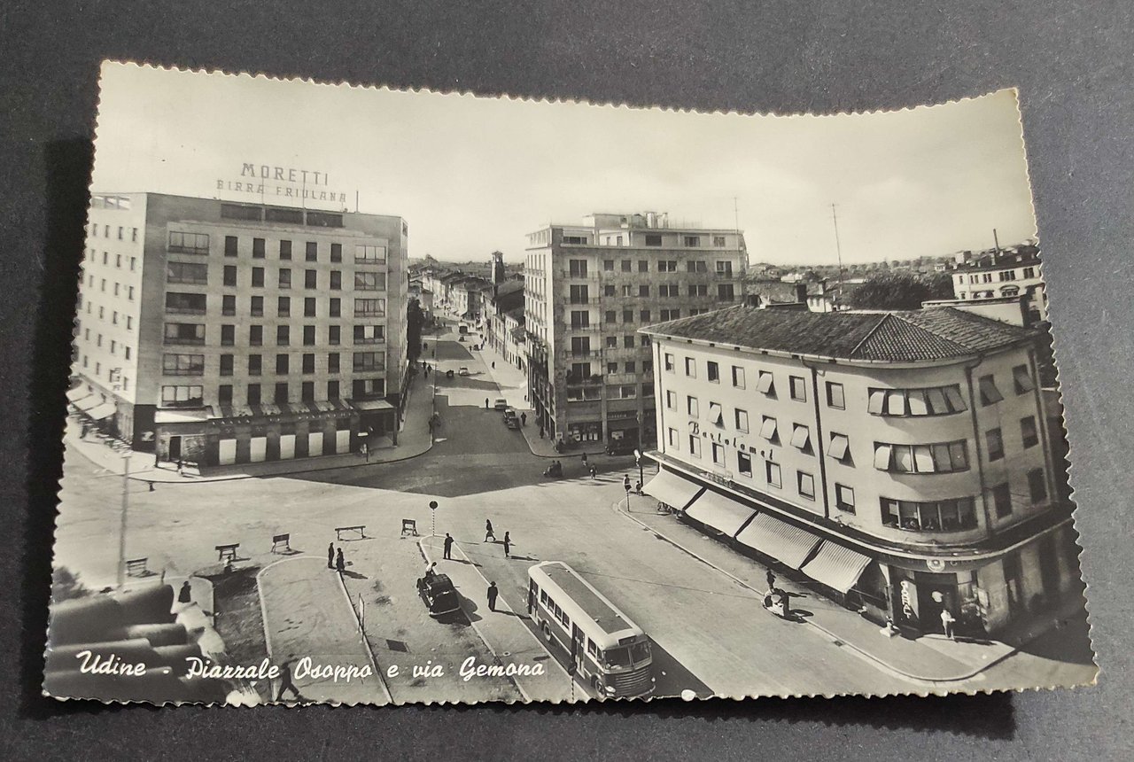Cartolina Udine - Piazzale Osoppo e Via Gemona | Immagine principale