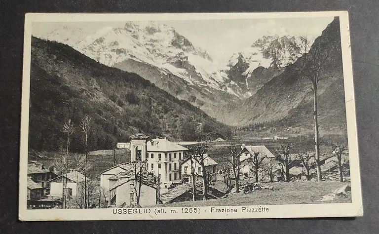 Cartolina Usseglio - Frazione Piazzette