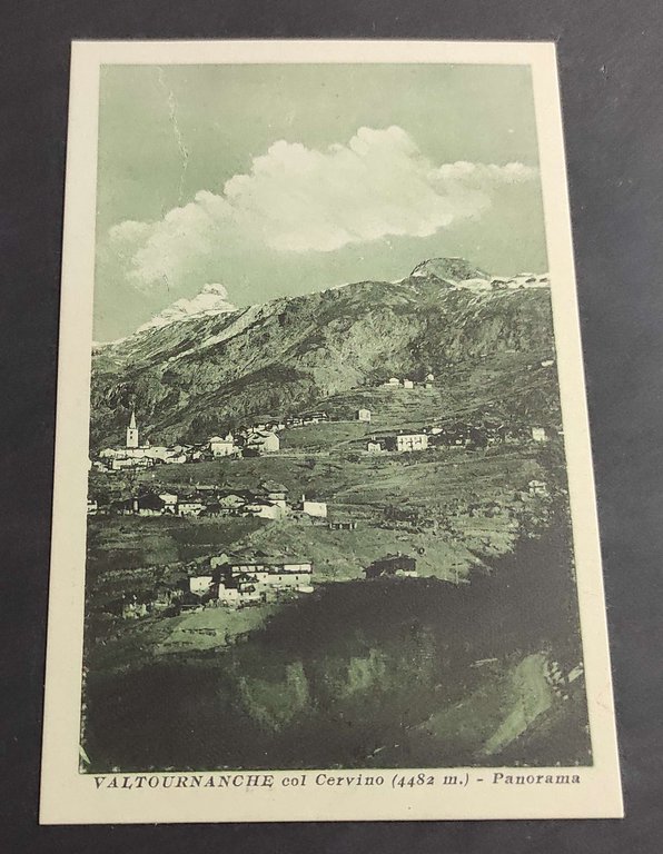 Cartolina Valtournanche col Cervino - Panorama
