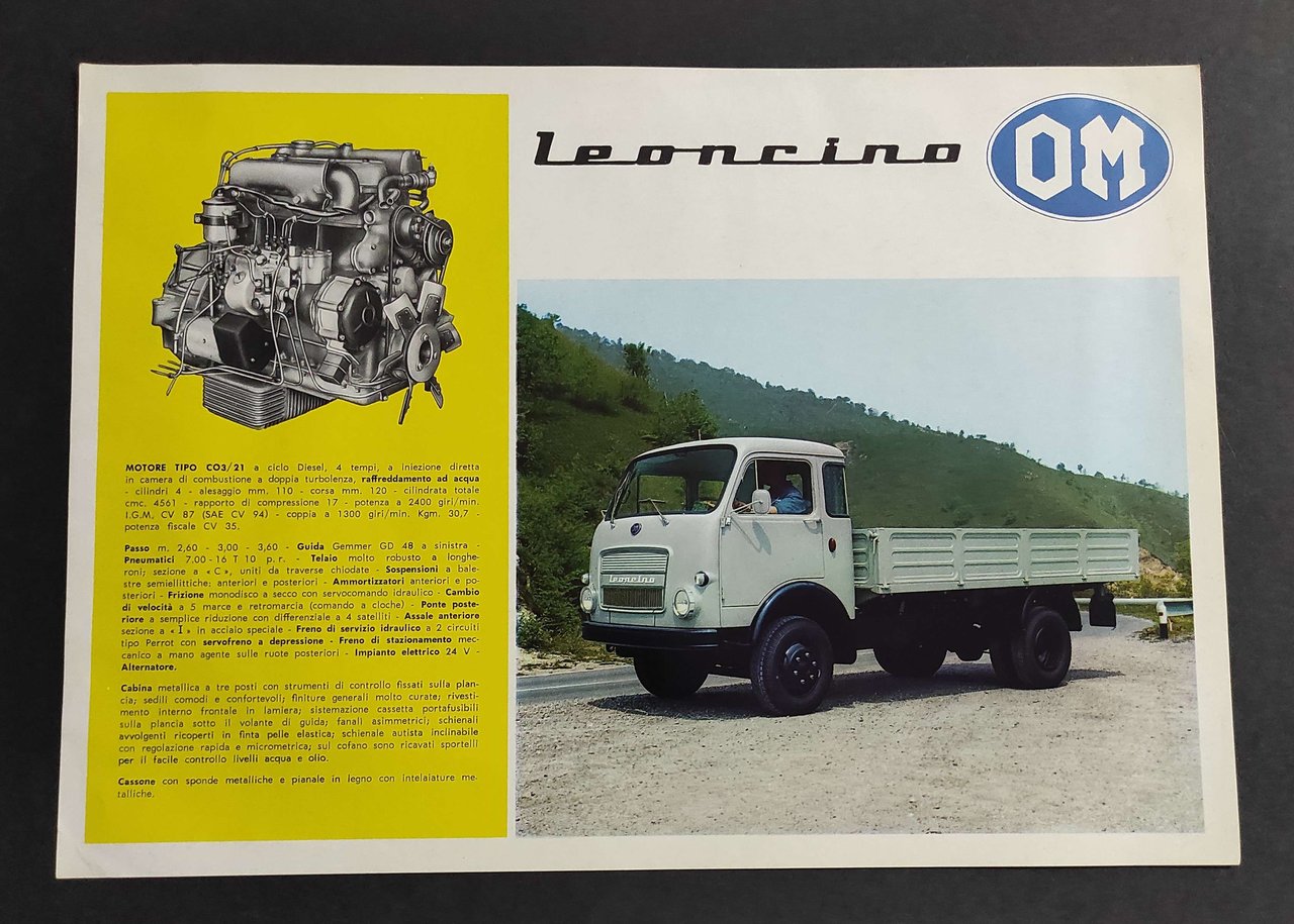 Depliant Camion - OM - Leoncino | Immagine principale