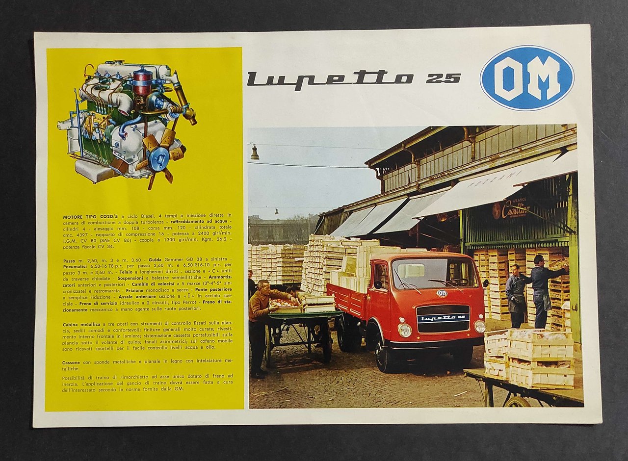 Depliant Camion - OM - Lupetto 25 | Immagine principale
