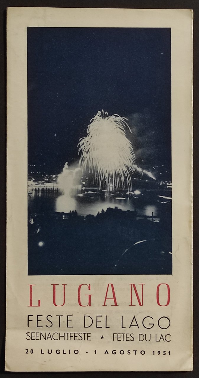 Depliant Lugano - Feste del Lago 1951 | Immagine principale
