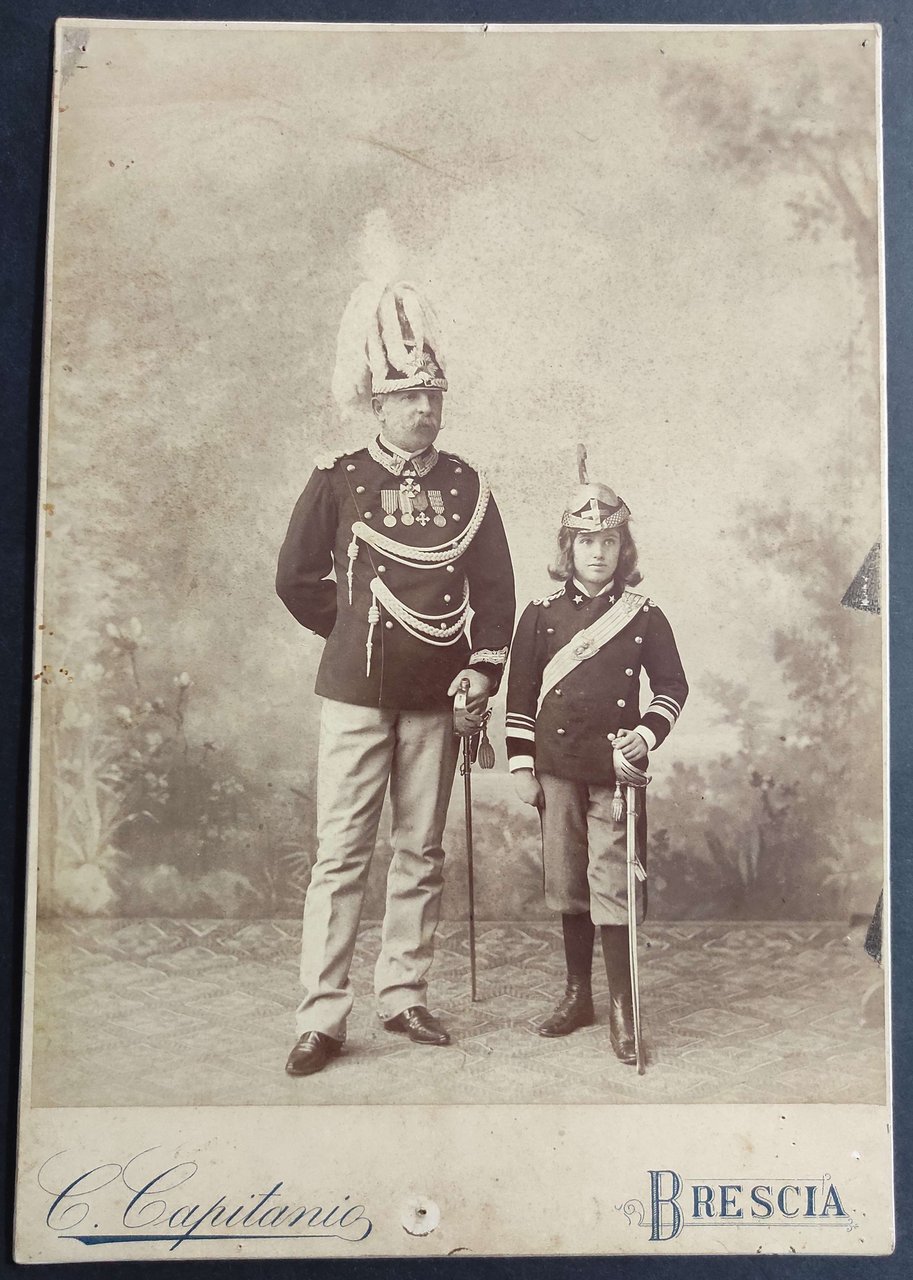 Fotografia Originale su Cartoncino Generale Edoardo Frigerio - Fine '800 | Immagine principale