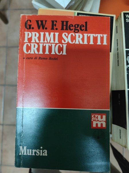 Primi scritti critici