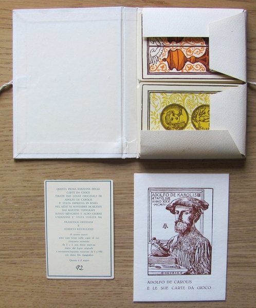 LE CARTE DA GIOCO DI ADOLFO DE CAROLIS - Tiratura …