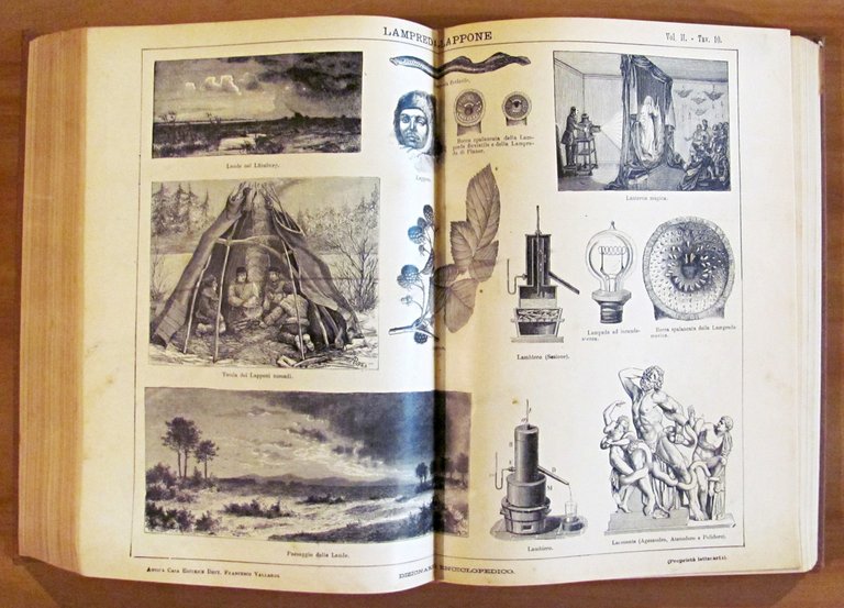 2 Volumi Completo - DIZIONARIO ENCICLOPEDICO ILLUSTRATO - SOCIETA' PER …