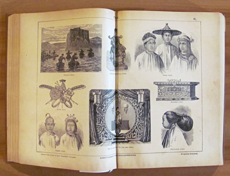 2 Volumi Completo - DIZIONARIO ENCICLOPEDICO ILLUSTRATO - SOCIETA' PER …