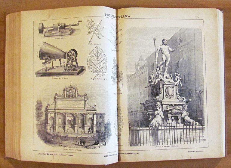 2 Volumi Completo - DIZIONARIO ENCICLOPEDICO ILLUSTRATO - SOCIETA' PER …