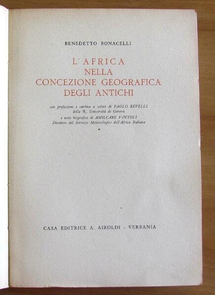L'Africa nella concezione geografica degli antichi