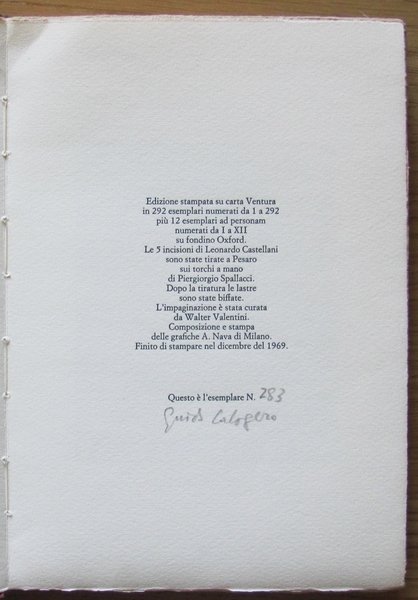 ESERCIZI DI POESIA. MILANO EDIZ. D'ARTE LA PERGOLA 1969