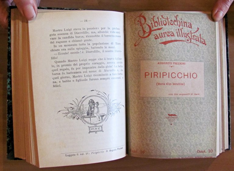 43 Fascicoli BIBLIOTECHINA AUREA ILLUSTRATA N.1/41 + 70/73 del 1901/02