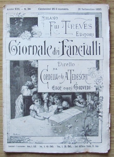 GIORNALE DEI FANCIULLI N.38 del 1893