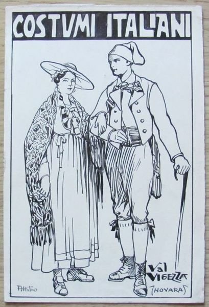 Tavola originale di ATTILIO MUSSINO - Costumi Italiani - Val …