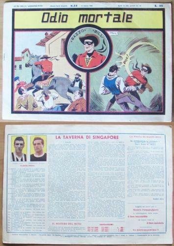 Albi Dell'ardimento N.51. Razzo Bill. Odio Mortale con Figurine Juve …