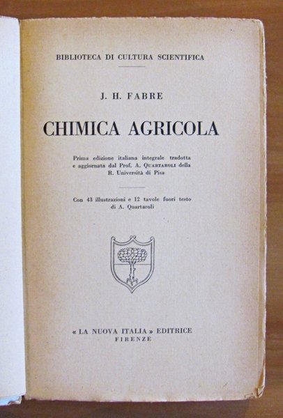 Manuale - LA CHIMICA AGRICOLA