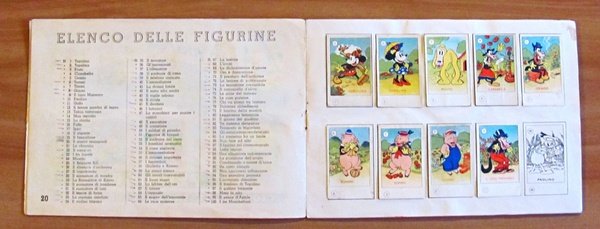 Album Figurine Premio Topolino. Elah, 1936. Presenti 96/100 Figurine. Prima …