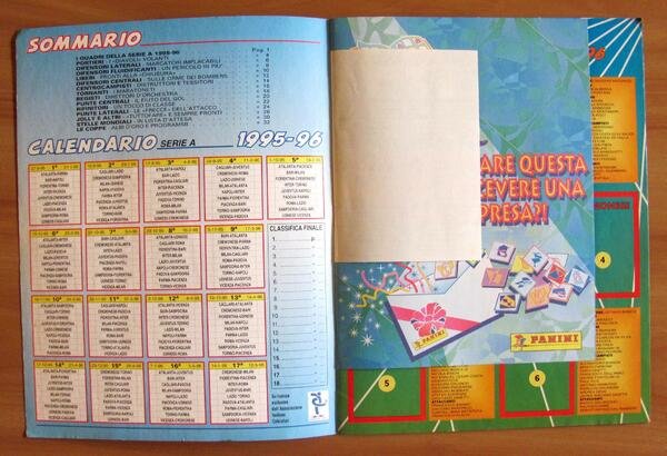 ALBUM FIGURINE PANINI - SUPERCALCIO 95-96 - VUOTO (+35)