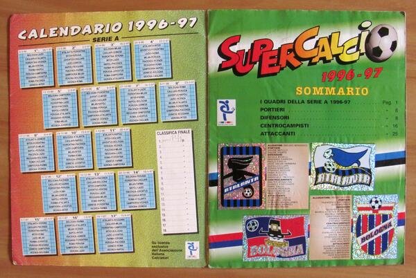 ALBUM FIGURINE PANINI - SUPERCALCIO 96-97 - COMPLETO (-42 Figurine)