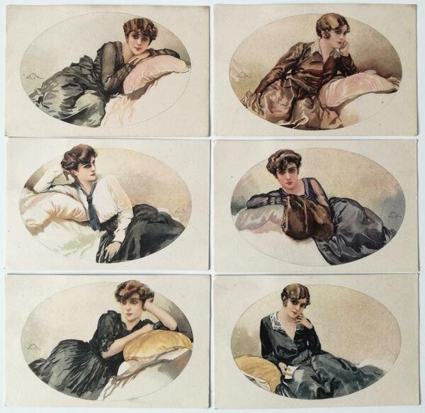 TERZI Set di 6 Cartoline Va Pensiero S261 - Non …