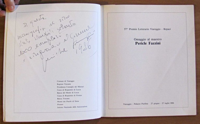 57 PREMIO LETTERARIO VIAREGGIO - Omaggio al Maestro PERICLE FAZZINI, … | Immagine Gallery 2