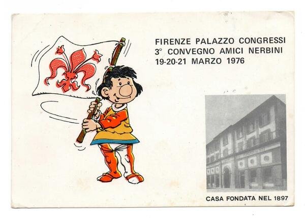 Cartolina CONVEGNO AMICI NERBINI 1976 con Francobolli CINO e FRANCO …