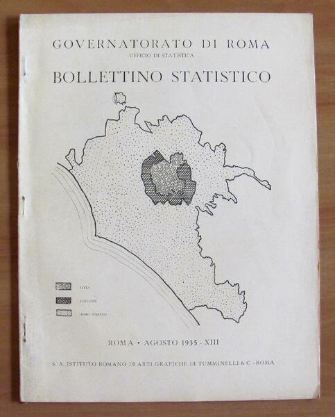 BOLLETTINO STATISTICO N.8 1935 - Ufficio Statistica
