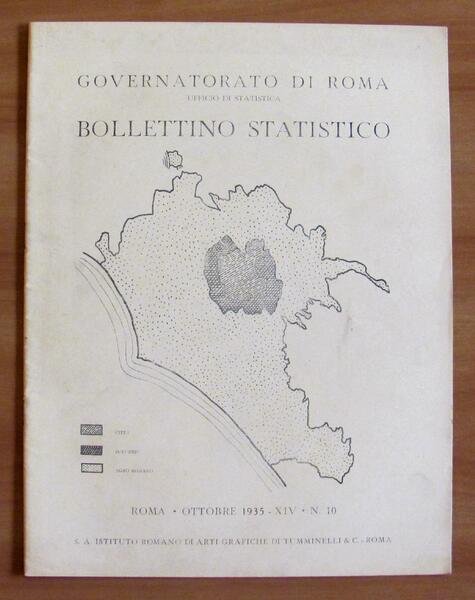 BOLLETTINO STATISTICO N.10 1935 - Ufficio Statistica