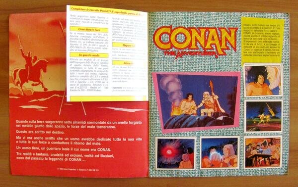 ALBUM FIGURINE CONAN The Adventurer - Panini 1994 - COMPLETO …